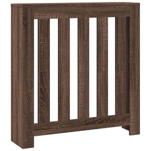 vidaXL Kryt na radi&aacute;tor hned&yacute; dub 78x20x82 cm kompozitn&eacute; drevo