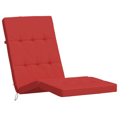 vidaXL Podušky na terasové stoličky 2 ks červené oxfordská látka