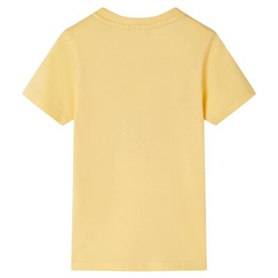 Detské tričko s krátkymi rukávmi žlté 92