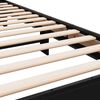 vidaXL Posteľný rám čierny 75x190 cm kompozitné drevo a kov