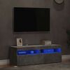 vidaXL TV skrinky s LED svetlami 2 ks bet&oacute;nov&eacute; siv&eacute; 60x35x40 cm