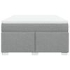 vidaXL Boxspring posteľ s matracom bledosiv&aacute; 140x200 cm l&aacute;tka