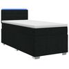 vidaXL Posteľ boxspring s matracom Čierna 90 x 190 cm L&aacute;tka