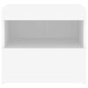 vidaXL Nočn&eacute; stol&iacute;ky s LED svetlami 2 ks biele 50x40x45 cm