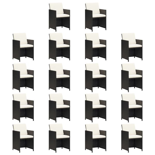 vidaXL 19-dielna z&aacute;hradn&aacute; jed&aacute;lensk&aacute; s&uacute;prava vank&uacute;&scaron;e čierna polyratan