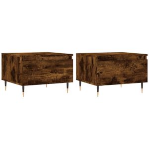 vidaXL Konferenčn&eacute; stol&iacute;ky 2 ks dymov&yacute; dub 50x46x35cm kompozitn&eacute; drevo