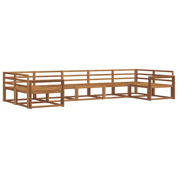 vidaXL Z&aacute;hradn&aacute; s&uacute;prava gaučov 7 pcs Pr&iacute;rodn&aacute; Pevn&eacute; ak&aacute;ciov&eacute; drevo