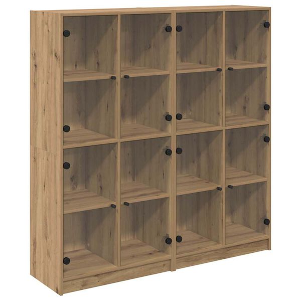 vidaXL Highboard 2 pcs Remeseln&yacute; dub 68 x 37 x 142 cm Kompozitn&eacute; drevo