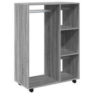 vidaXL &Scaron;atn&iacute;k siv&yacute; dub sonoma 80x40x110 cm spracovan&eacute; drevo