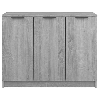 vidaXL Komoda sivý dub sonoma 90,5x30x70 cm spracované drevo