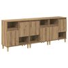vidaXL Komody 3 ks Remeseln&yacute; dub 60 x 35 x 70 cm Kompozitn&eacute; drevo