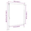 vidaXL Vonkajšia roleta modro-biela 150x270 cm látka a oceľ
