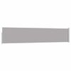 vidaXL Zaťahovacia bočn&aacute; mark&iacute;za na terasu 100x500 cm, siv&aacute;