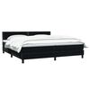 vidaXL Posteľn&yacute; r&aacute;m boxspring s matracom čierny 180x210 cm zamat