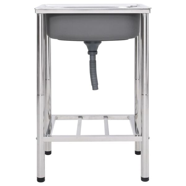 vidaXL Kempingov&eacute; um&yacute;vadlo z nehrdzavej&uacute;cej ocele