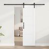 vidaXL Posuvn&eacute; dvere Biela a čierna 61 x 198,5 cm