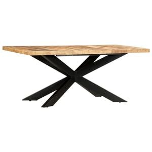 vidaXL Jed&aacute;lensk&yacute; st&ocirc;l 180x90x76 cm surov&yacute; mangovn&iacute;kov&yacute; mas&iacute;v