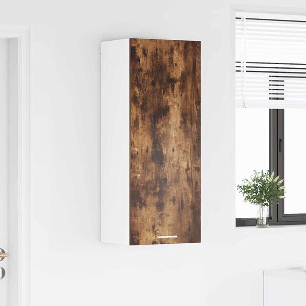 vidaXL Z&aacute;vesn&aacute; skrinka Dymov&aacute; dub 40 x 31 x 100 cm Kompozitn&eacute; drevo