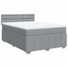 vidaXL Boxspring posteľ s matracom bledosiv&aacute; 140x200 cm l&aacute;tka