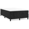 vidaXL Posteľn&yacute; r&aacute;m boxspring s matracom čierny 120x200 cm zamat