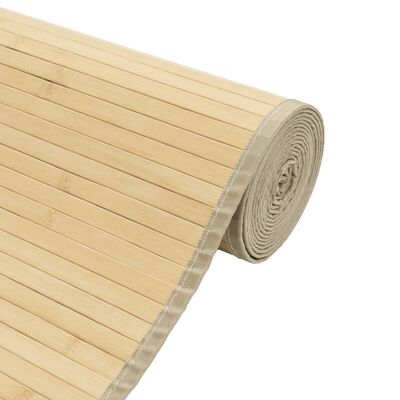 vidaXL Koberec obdĺžnikový bledý prírodný 100x400 cm bambus