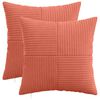 vidaXL Poťah na podložku 2 pcs ALMELO Červenooranžov&aacute; 30 x 30 cm