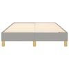 vidaXL Posteľný rám s boxspringom bledosivý 120x200 cm látka