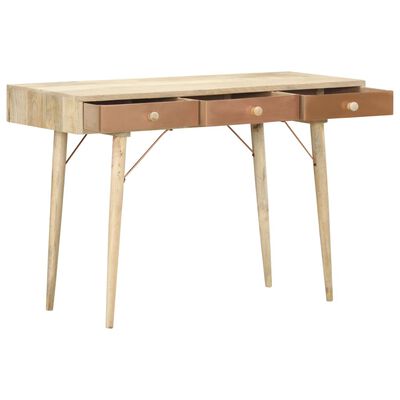 vidaXL Konzolový stolík 118x45x76 cm masívne mangovníkové drevo