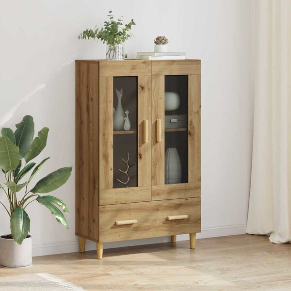 vidaXL Highboard Remeseln&yacute; dub 70 x 31 x 115 cm Kompozitn&eacute; drevo