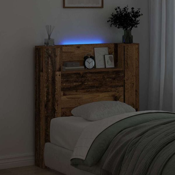 vidaXL Zadn&eacute; čelo Star&eacute; drevo 100 x 15 x 103,5 cm Kompozitn&eacute; drevo