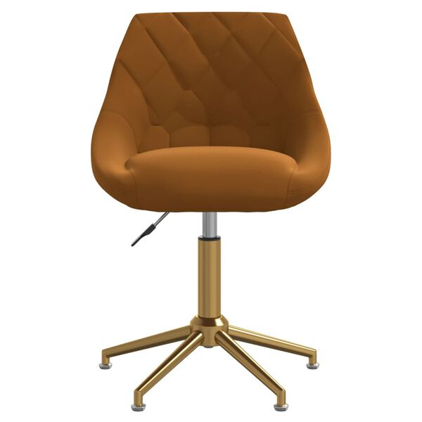 vidaXL Otočn&eacute; jed&aacute;lensk&eacute; stoličky 2 ks hned&eacute; zamatov&eacute;