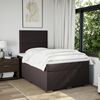 vidaXL Boxspring posteľ s matracom tmavohned&aacute; 120x190 cm l&aacute;tka