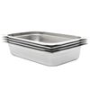 vidaXL Gastron&aacute;doby 4 ks, GN 1/1, 100 mm, nehrdzavej&uacute;ca oceľ