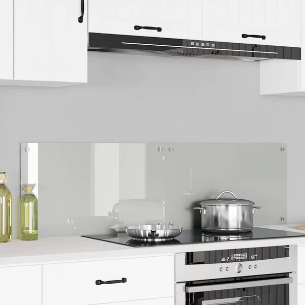 vidaXL Kuchynsk&yacute; backsplash 2 pcs Priehľadn&aacute; 70 x 40 cm tvrden&eacute; sklo