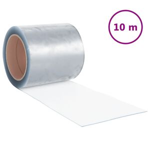 vidaXL Z&aacute;ves na dvere, priehľadn&yacute; 200 mmx1,6 mm, 10 m, PVC