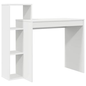 vidaXL St&ocirc;l Biela 100 x 40 x 90 cm Kompozitn&eacute; drevo