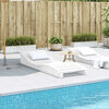 vidaXL Lehátko na opaľovanie biele 205x70x31,5 cm masívna borovica
