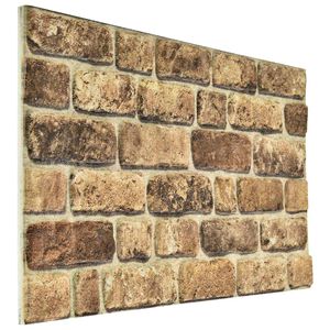 vidaXL N&aacute;stenn&eacute; panely 10 ks 100 x 50 cm Tmav&yacute; piesok EPS pena
