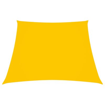 vidaXL Tieniaca plachta, oxford, lichobežníková 3/5x4 m, žltá