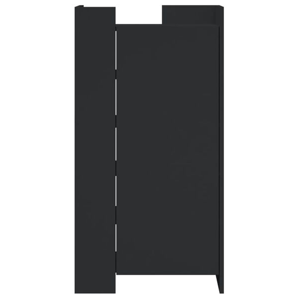 vidaXL Botn&iacute;k čierny 52x37,5x100 cm kompozitn&eacute; drevo