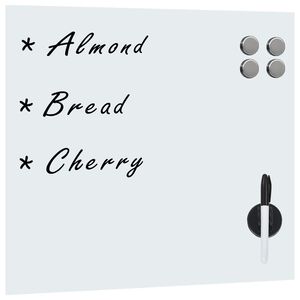 vidaXL N&aacute;stenn&aacute; magnetick&aacute; tabuľa, sklo 40x40 cm