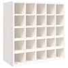 vidaXL Vinot&eacute;ka biela 56x25x56 cm mas&iacute;vne borovicov&eacute; drevo