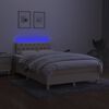vidaXL Boxspring posteľ s matracom a LED kr&eacute;mov&aacute; 120x190 cm l&aacute;tka