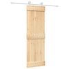vidaXL Posuvn&eacute; dvere Pr&iacute;rodn&aacute; a biela 70 x 210 cm