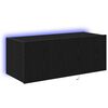 vidaXL TV n&aacute;stenn&aacute; skriňa 80 x 35 x 31 cm Čierny dub Kompozitn&eacute; drevo