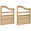 vidaXL Modul opierok r&uacute;k 2 pcs Biela 59 x 4 x 73 cm