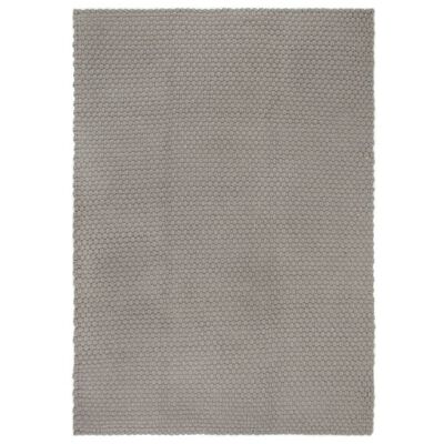 VidaXL Koberec obdĺžnikový sivý 120x180 cm bavlna