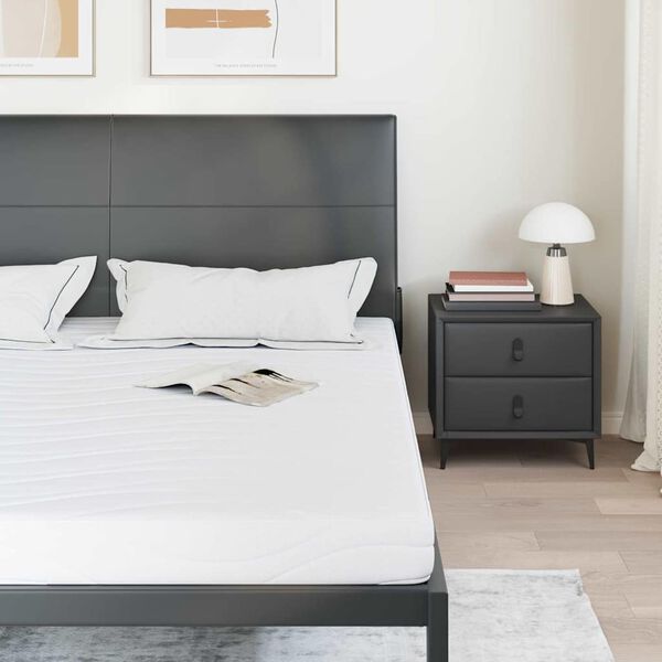 vidaXL Matrac Biela 200 x 200 cm žak&aacute;rov&aacute; tkanina