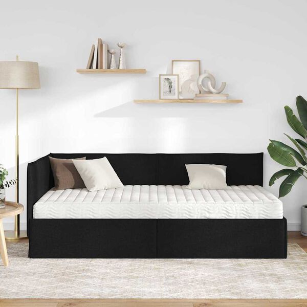 vidaXL Rohov&yacute; r&aacute;m postele s matracom 2 pcs Zelen&aacute; Zamat