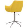 vidaXL Otočn&eacute; jed&aacute;lensk&eacute; stoličky 4 ks žlt&eacute; l&aacute;tkov&eacute;